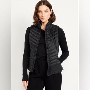 Old Navy Active Black Puff Vest